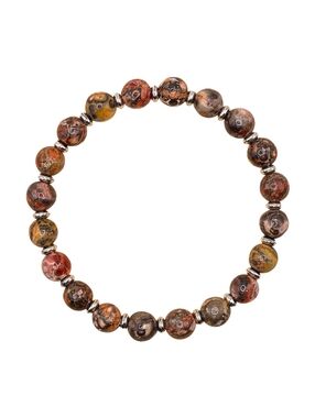Leopard Skin Jasper Natural Gemstone Bracelet